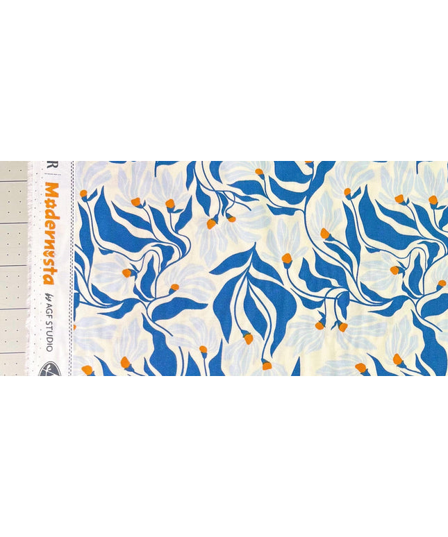 AGF | Wind Dance Azure | Modernista | Art Gallery Fabrics | CUR8MO-302 | Sold by the Half Yard