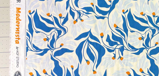 AGF | Wind Dance Azure | Modernista | Art Gallery Fabrics | CUR8MO-302 | Sold by the Half Yard