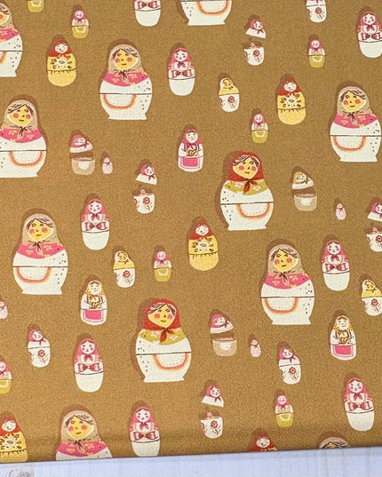 Heather Ross | West Hill by Heather Ross for Windham Fabrics | Matryoshka Dolls | Russian Nesting Dolls | Fat Quarter