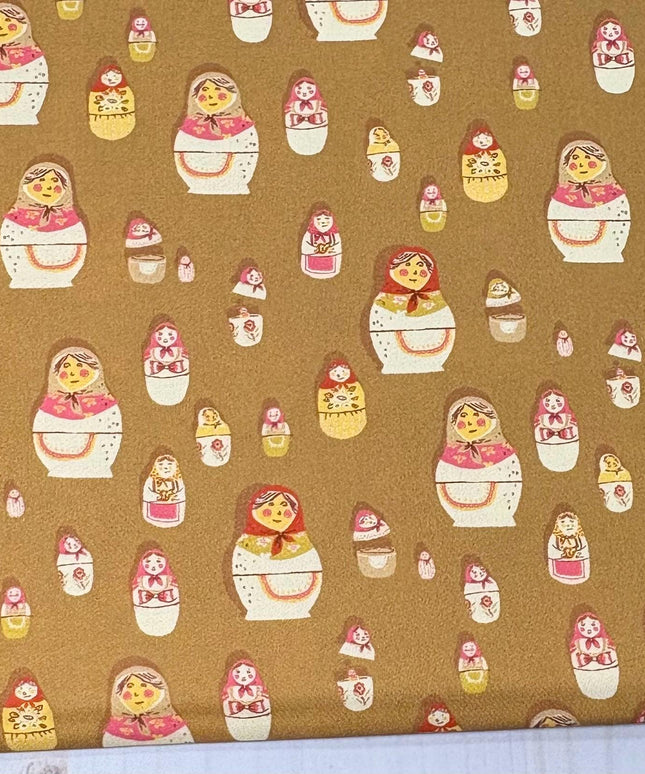 Heather Ross | West Hill by Heather Ross for Windham Fabrics | Matryoshka Dolls | Russian Nesting Dolls | Fat Quarter