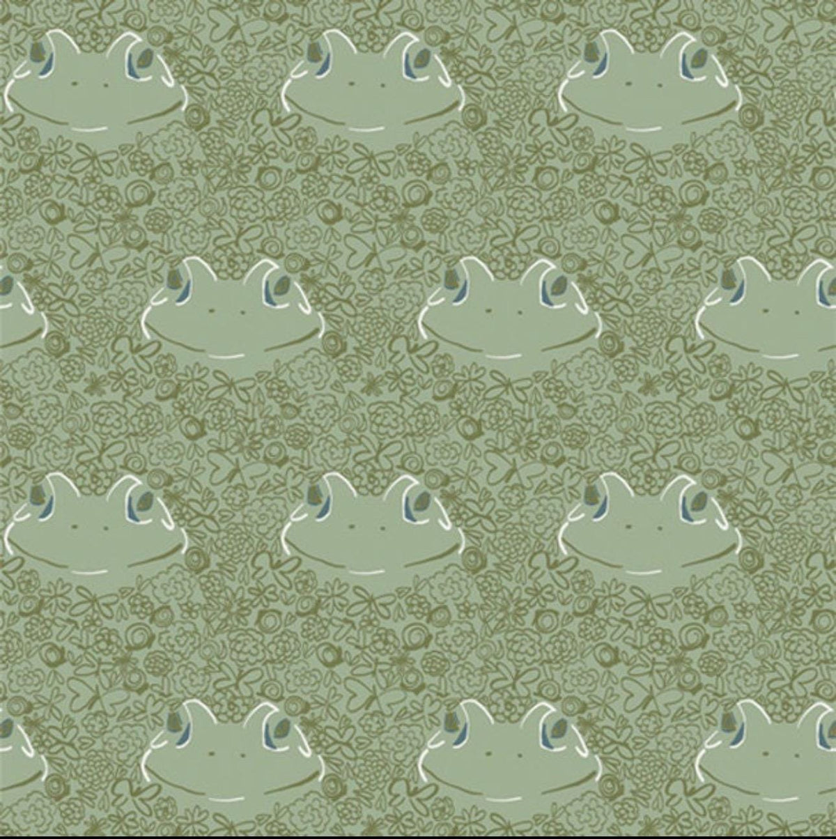 AGF Fabric | Frog Fabric fabric | Ode to Toddy AGF | Sold by the Half Yard