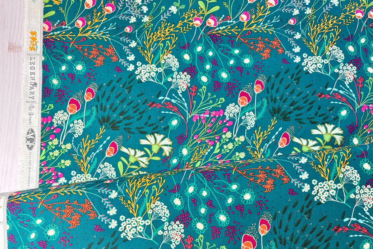 AGF Fabric | Meadow Bold Cotton | Legendary by Pat Bravo | Art Gallery Fabrics | Sold by the 1/2 yard