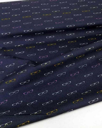 Art Gallery Fabric | Reader Glasses Fabric | Hooked by Mister Domestic Quilt | Cotton fabric | Sold by the Half Yard