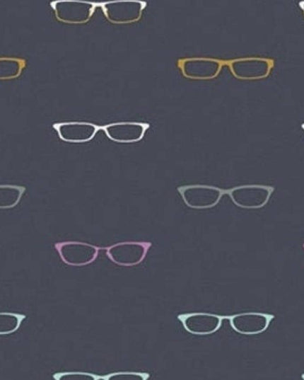 Art Gallery Fabric | Reader Glasses Fabric | Hooked by Mister Domestic Quilt | Cotton fabric | Sold by the Half Yard