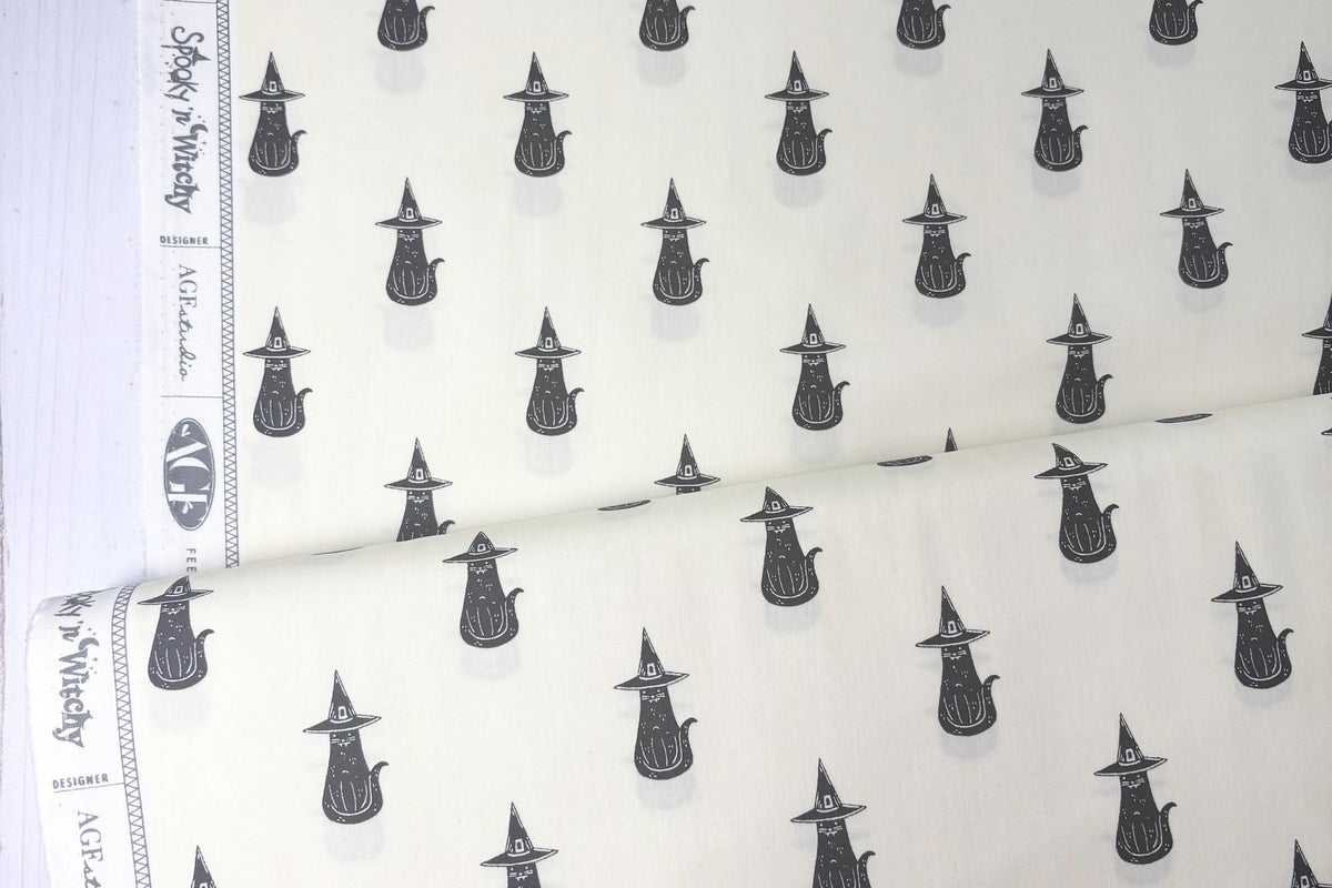 Art Gallery Fabrics | AGF Spooky n Witchy | AGF Halloween | Purrrfectly Witchy | SNS13052 | Quilt Fabric by Art Gallery Fabric | Half Yard