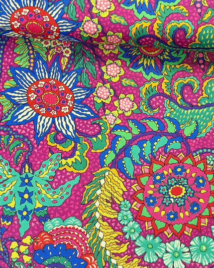 Sally Kelly, Botanica, Botanica in Pitaya, Windham Fabric, Cotton, Sold by the Half Yard