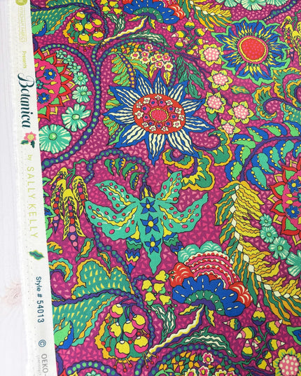 Sally Kelly, Botanica, Botanica in Pitaya, Windham Fabric, Cotton, Sold by the Half Yard