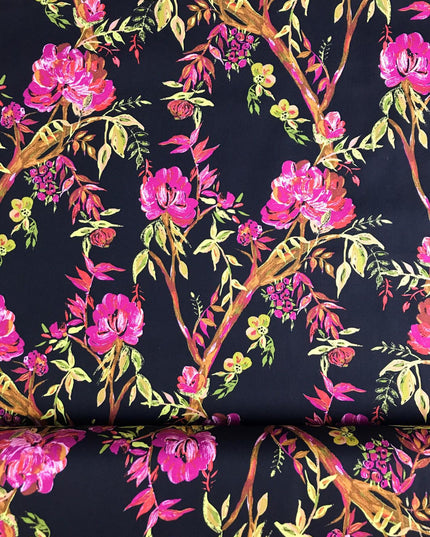 Fat Quarter SET | AGF Floral | black white cotton | Art Gallery Fabrics | Rose Cotton