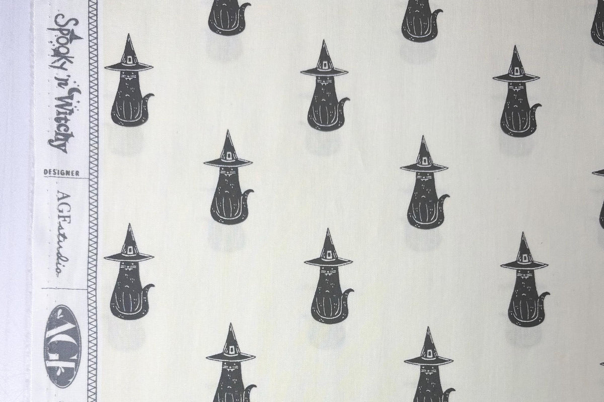 Art Gallery Fabrics | AGF Spooky n Witchy | AGF Halloween | Purrrfectly Witchy | SNS13052 | Quilt Fabric by Art Gallery Fabric | Half Yard