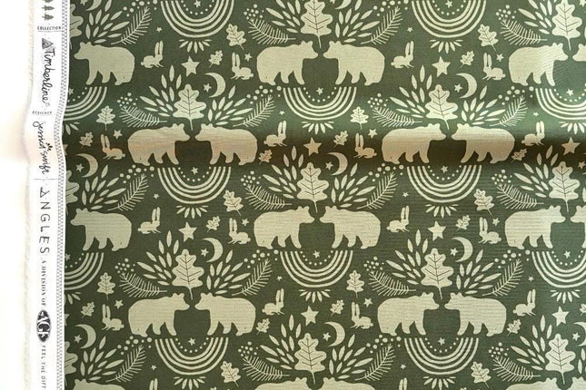 AGF, Loud Encounter, Timberline, Bear Fabric, Art Gallery Fabrics, Sold by the Half Yard