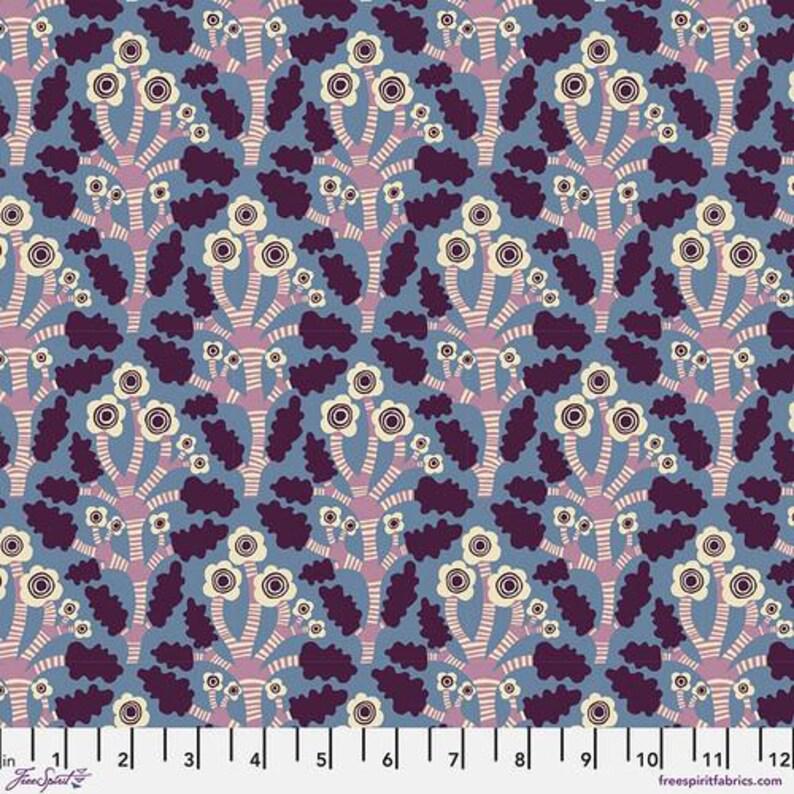 Monika Forsberg The City of Dreams Angel Blue PWMF052, Free Spirit Fabric, 100% Cotton Fabric, Sold by the Half Yard