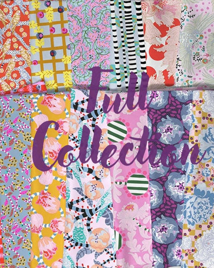 Penny Jeffries, Blostma & Song, Spotty Peony - Vermilion PWPE012, Free Spirit Fabric, Cotton, Sold by the Half Yard