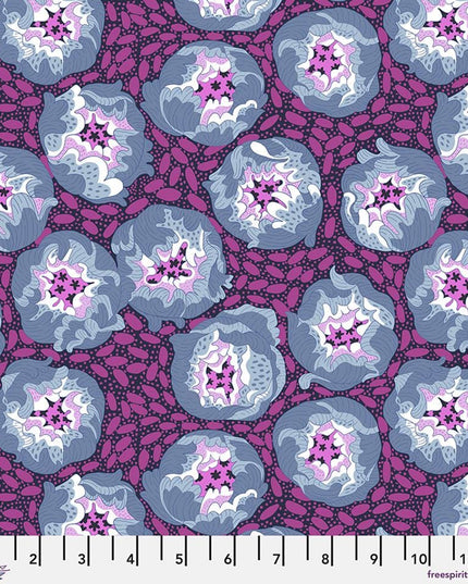 Penny Jeffries, Blostma & Song, Flower Festival, PWPE008, Free Spirit Fabric, Cotton, Sold by the Half Yard