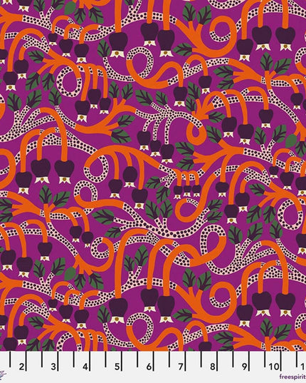 Monika Forsberg The City of Dreams Seven Dials Magenta PWMF053, Free Spirit Fabric, 100% Cotton Fabric, Sold by the Half Yard