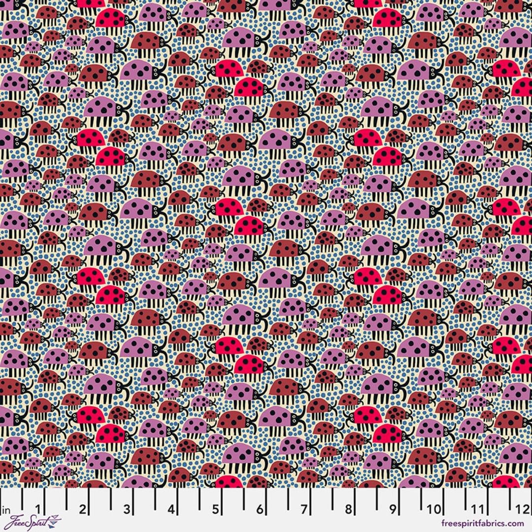 Monika Forsberg The City of Dreams Old Street Ivory PWMF055, Free Spirit Fabric, 100% Cotton Fabric, Sold by the Half Yard