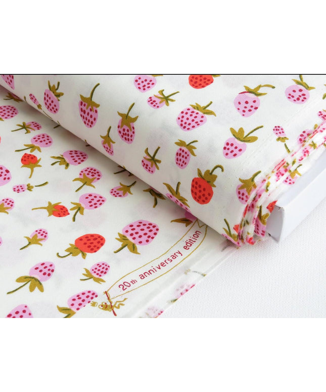 Lilac Strawberry Heather Ross 20th Anniversary Collection for Windham Fabric | #37024A-2 | Sold by Half Yard