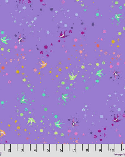 Fairy Dust Daydream Purple - Tula Pink True Colors - Sold by the Half Yard