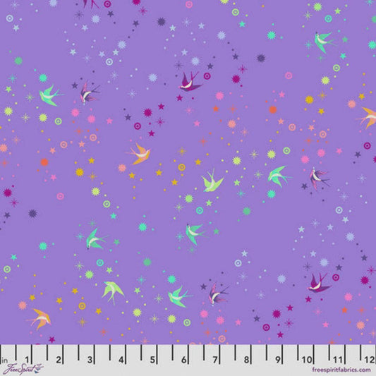 Fairy Dust Daydream Purple - Tula Pink True Colors - Sold by the Half Yard