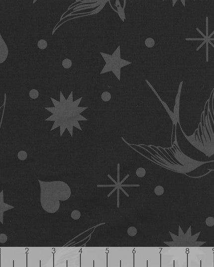 Tula Pink Linework - Fairy Flakes - Ink - PWTP157.INK - Sold by the Half Yard