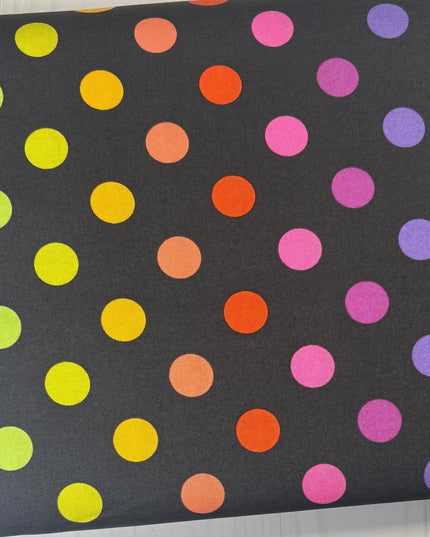 Graywork Disco Poms Carbon by Tula Pink for Free Spirit Fabrics PWTP262.CARBON, Sold by Half Yard