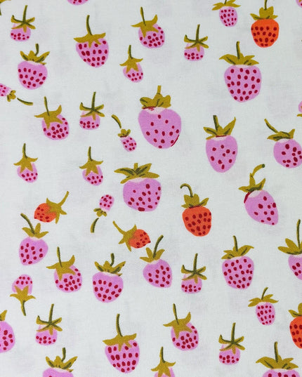 Lilac Strawberry Heather Ross 20th Anniversary Collection for Windham Fabric | #37024A-2 | Sold by Half Yard