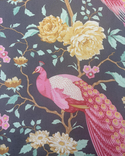 Tilda Fabric, Chic Escape Collection, Peacock Tree Grey, 100455, Sold by the Fat Quarter