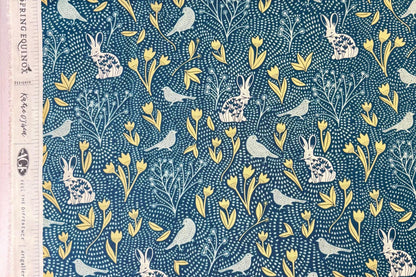 AGF Fabric | Libellule in Awakening | AGF Spring Equinox | Sold by the Half Yard | Nesting Season | Katie O’Shea