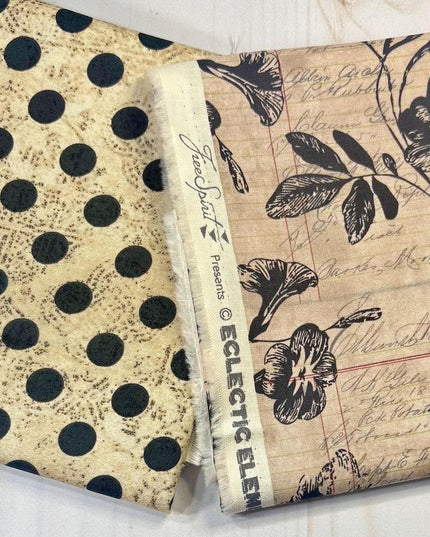 Neutral - Hocus Pocus Polka Dot- Regions Beyond Halloween - Tim Holtz Eclectic Elements - FreeSpirit PWTH153.neutral - Sold by Half Yard