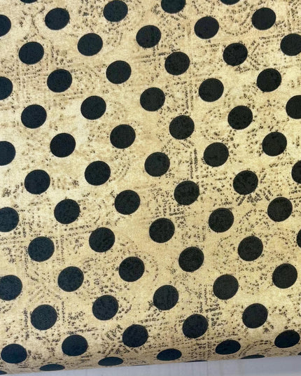 Neutral - Hocus Pocus Polka Dot- Regions Beyond Halloween - Tim Holtz Eclectic Elements - FreeSpirit PWTH153.neutral - Sold by Half Yard