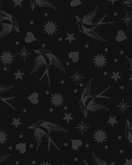 Tula Pink Linework - Fairy Flakes - Ink - PWTP157.INK - Sold by the Half Yard