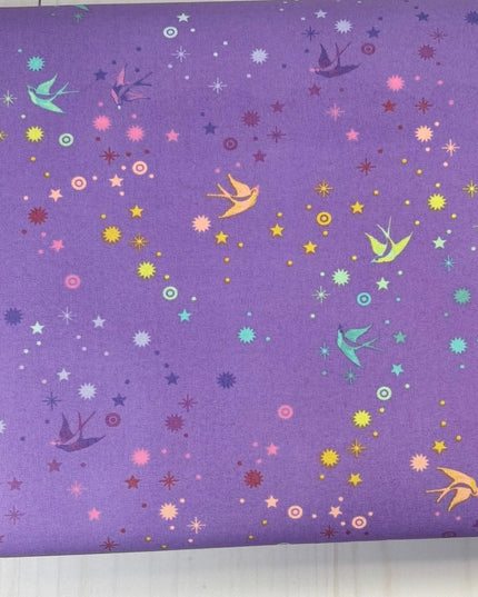 Fairy Dust Daydream Purple - Tula Pink True Colors - Sold by the Half Yard