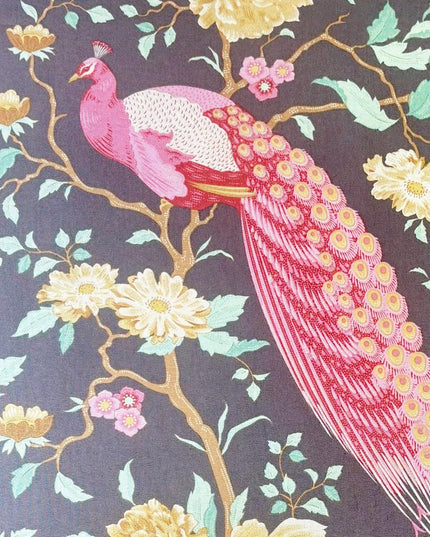 Tilda Fabric, Chic Escape Collection, Peacock Tree Grey, 100455, Sold by the Fat Quarter