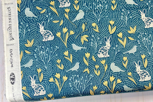 AGF Fabric | Libellule in Awakening | AGF Spring Equinox | Sold by the Half Yard | Nesting Season | Katie O’Shea