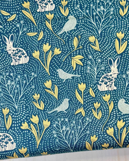 AGF Fabric | Libellule in Awakening | AGF Spring Equinox  | Sold by the Half Yard | Nesting Season | Katie O’Shea