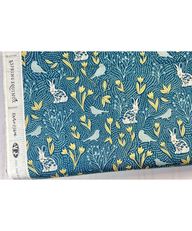 AGF Fabric | Libellule in Awakening | AGF Spring Equinox  | Sold by the Half Yard | Nesting Season | Katie O’Shea