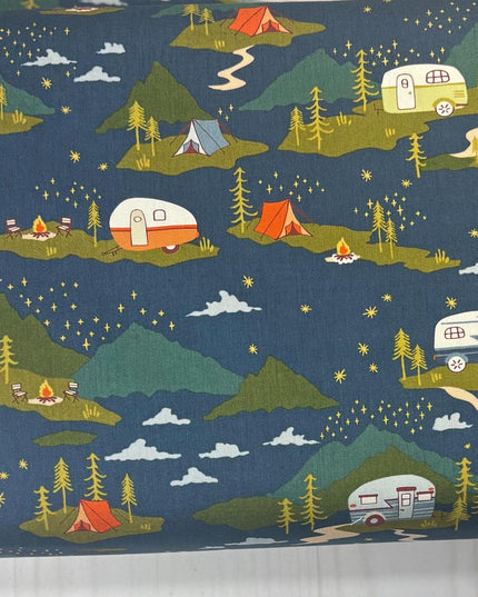 AGF Happy Camper | Campfire Stories | Art Gallery Fabrics | SKU# HPC-64606 | Sold by the Half Yard