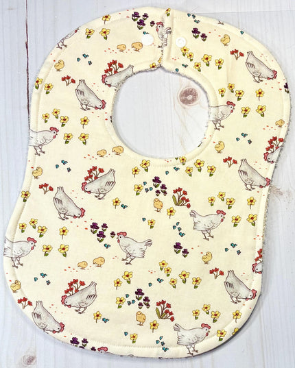 Baby Bibs - Baby Girl Bibs - Baby Chicks - Bibs - Farm Bib - Chickens - Baby Shower Gift - Baby Christmas Gift - Farm