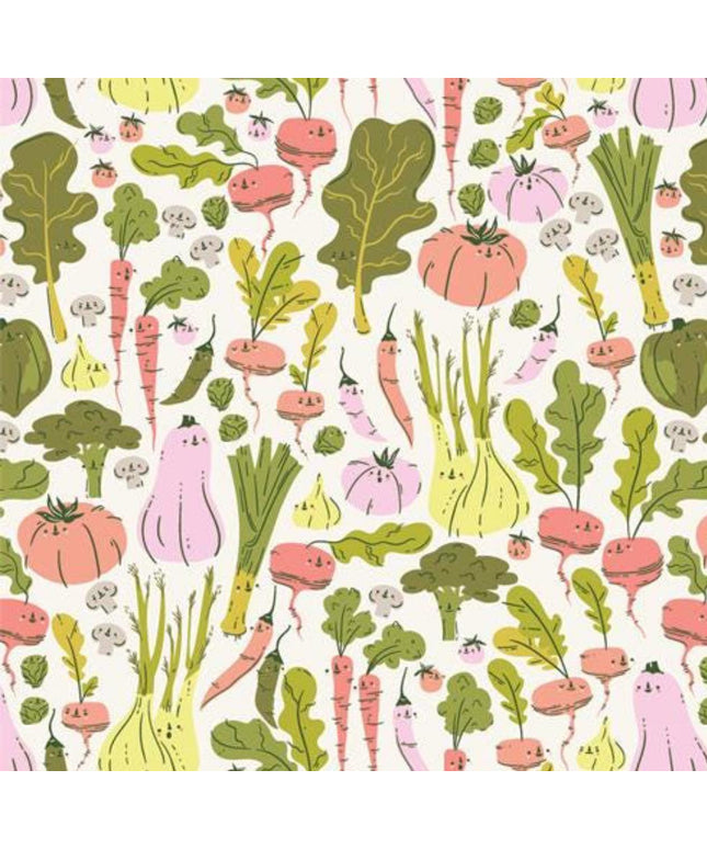 AGF | Cottage Grove - Eat Your Veggies - CTG77100 | Art Gallery Fabrics | Sold by the Half Yard