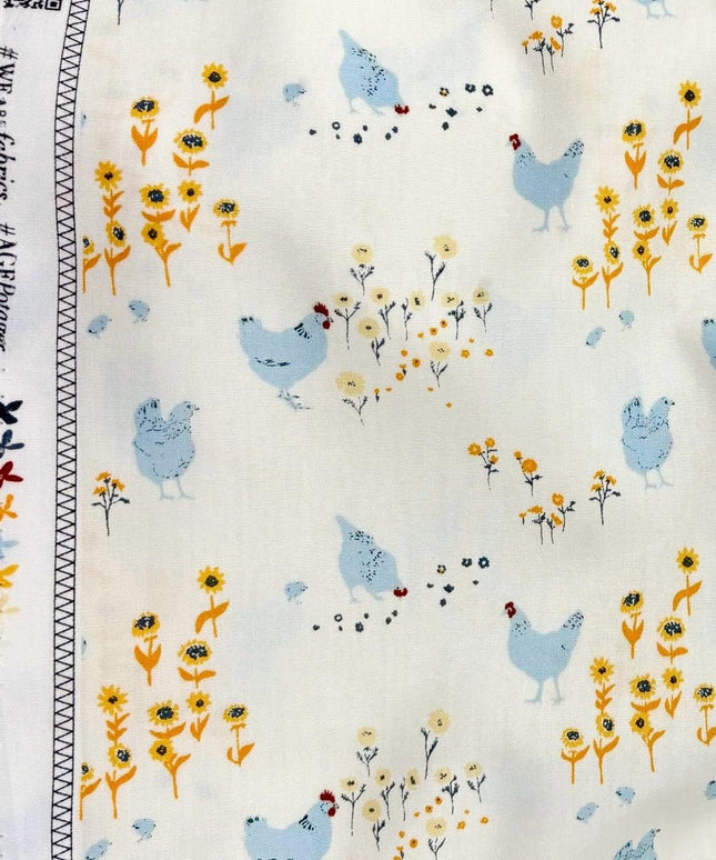 AGF Fabric | Hens and Chicks for Art Gallery Fabrics | Quilting Cotton | Sold by the Half Yard