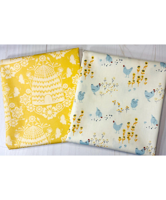 AGF | AGF Honey House Honey | AGF Hens and Chicks | Fat Quarter Set