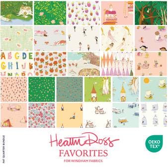 PRE-ORDER June 2026 || Windham Fabrics - Heather Ross - Heather Ross Favorites - Apple in Red - Sold by Half Yard