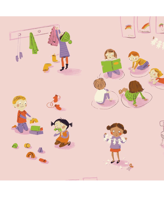 PRE-ORDER - JUNE 2026 || Windham Fabrics - Heather Ross - Heather Ross Favorites - Kindergarten in Pink - Sold by Half Yard