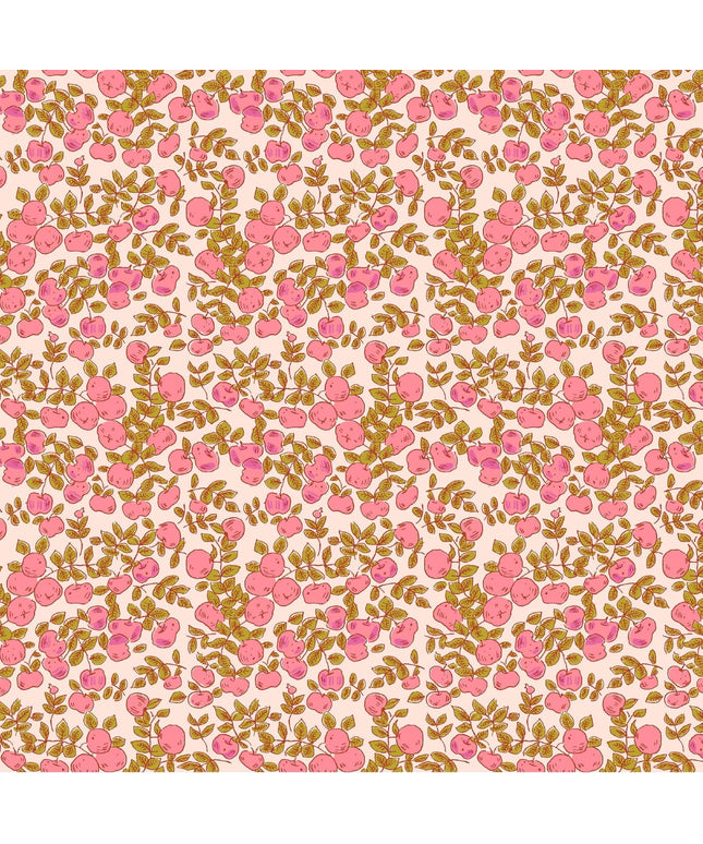 PRE-ORDER - JUNE 2026 || Windham Fabrics - Heather Ross - Heather Ross Favorites - Apples in blush - Sold by Half Yard