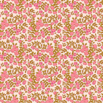 In Stock! Windham Fabrics - Heather Ross - Heather Ross Favorites - Apples in blush - Sold by Half Yard