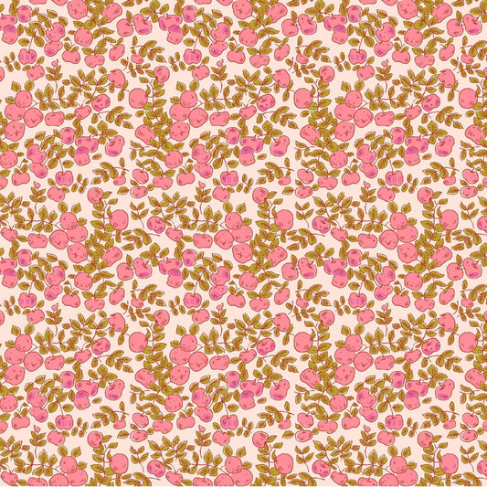 In Stock! Windham Fabrics - Heather Ross - Heather Ross Favorites - Apples in blush - Sold by Half Yard