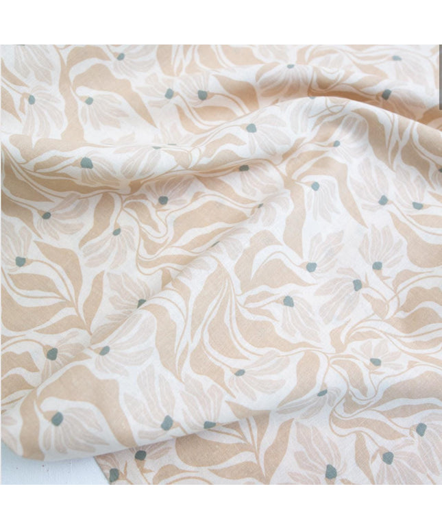 AGF Linen Cotton Blend | Wind Dance Haze Linen Blend | Tangerine by AGF Studio | Art Gallery Fabrics | Sold by the Yard