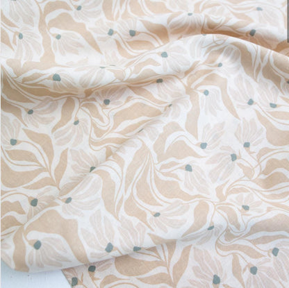 AGF Linen Cotton Blend | Wind Dance Haze Linen Blend | Tangerine by AGF Studio | Art Gallery Fabrics | Sold by the Yard