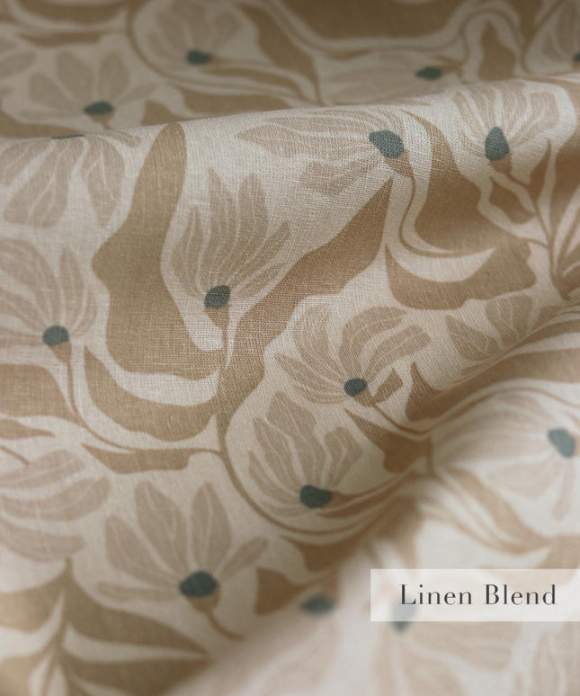 AGF Linen Cotton Blend | Wind Dance Haze Linen Blend | Tangerine by AGF Studio | Art Gallery Fabrics | Sold by the Yard