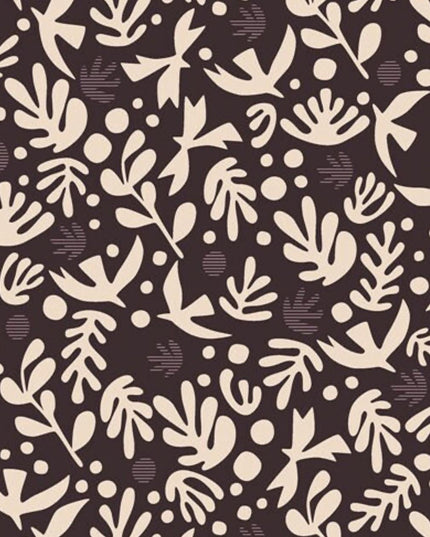 AGF Fabric | Boho Birds in Truffle | Duval | Suzy Quilts | Art Gallery | Sold by the Half Yard