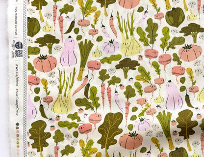 AGF | Cottage Grove - Eat Your Veggies - CTG77100 | Art Gallery Fabrics | Sold by the Half Yard